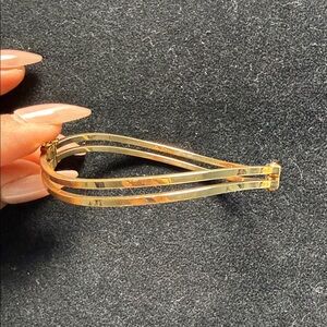 Elegant 10k Gold Double-Band Bracelet